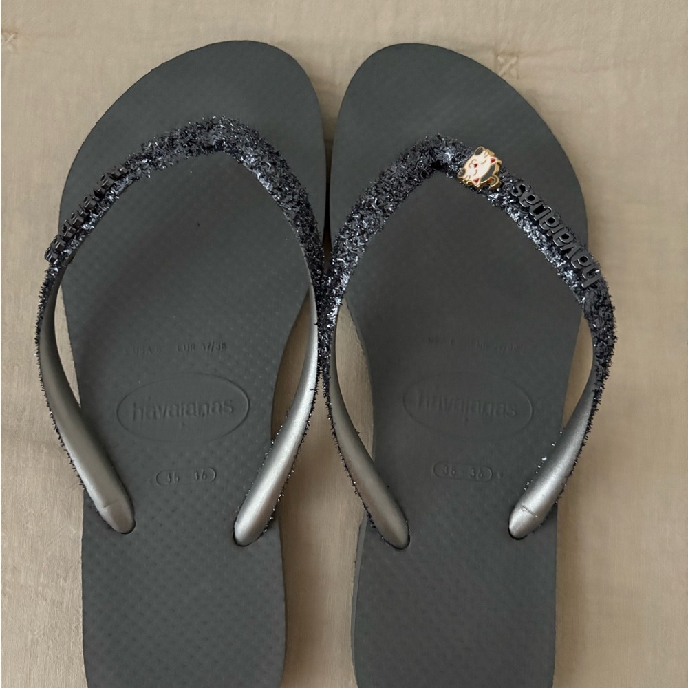 Havaianas Black Sparkle Sandals